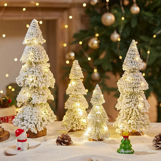 Mini Christmas Tree Light String Glowing Light for Tabletop Home Decoration New Year Davidad Gift 2025 1